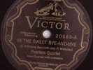 PEERLESS QUARTET IN THE SWEET BYE-AND-BYE /THE HOME OVER THERE VICTOR 78 RPM 592