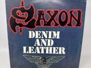 Saxon ‎– Denim And Leather [1981] Vinyl LP Hard Rock Heavy Metal Carrere US
