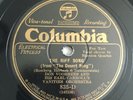 78 rpm Don Voorhees And His Earl Carroll's Vanities 29' JAZZ Victrola Viva tonal