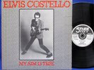 LP ELVIS COSTELLO -MY AIM IS TRUE /UK STIFF (bl./white)  SEEZ 3 / BACK dark pink
