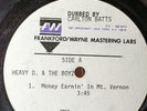 Heavy D ACETATE - Money Earnin' Mt. Vernon -  Two (2) single sided 10