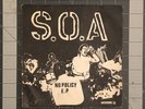 SOA State Of Alert No Policy EP Original Red Label Pressing Henry Rollins DCHC