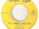 RICKY ALLEN Its A Mess I Tell You Skate Boogaloo BRIGHT STAR NORTHERN SOUL 45