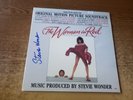 AUTOGRAPHED 1980s vg++ Stevie Wonder  The Woman In Red ORIGINAL TRACK 6108 LP33