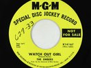 Northern Soul 45 - Embers - Watch Out Girl/Far Away Places - MGM VG++