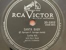 RCA Victor 20-5502 - 78rpm Record - Eartha Kitt - Santa Baby / Under The Bidges