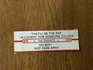 Rare Jukebox Title Strip Buddy Holly Crickets 