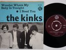 KINKS Wonder Where My Baby Is Tonight SWEDEN NORWAY *only* 45 I Need You GARAGE