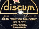 Roger Toussaint & Raymond Wraskoff 78 RPM DISCUM 6.210 JAZZ