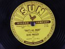 ELVIS PRESLEY 78 THAT’S ALL RIGHT BLUE MOON KENTUCKY SUN RECORD 209 U-128 RARE