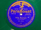78 RPM -- John Burke, Paramount 33075  Irish release on green shellac,  EE+