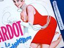 ORIGINAL 1958 BEAUTIFUL BRIGITTE BARDOT ART COVER LA PARISIENNE 7
