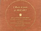 Very Nice DISCOPHILES DF 176 MOZART LILI KRAUS BOSKOWSKY MOZART PIANO CONCERTOS