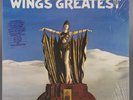 Org WINGS Greatest LP Shrink Hype Sticker Inner Poster EX Beatles Paul McCartney