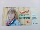 Renaud Ticket Au Profit De Greenpeace Rare Zenith