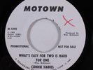 Northern Soul 45 CONNIE HAINES What's Easy For Two... MOTOWN VG++ promo HEAR a