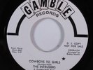 Northern Soul 45 INTRUDERS Cowboys To Girls GAMBLE NM/VG++ promo HEAR a