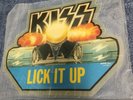 Kiss 1983 Lick it up shaped picture disc vinyl/van halen,warrant