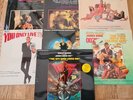 7 x EARLY JAMES BOND ORIGINAL SOUNDTRACK VINYL ALBUMS INC GOLDFINGER THUNDERBALL
