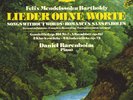 3LP Box BARENBOIM Piano MENDELSSOHN Songs Without Words Gondellied Albumblatt NM