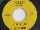 Beatles Love Me Do P. S. I Love You Tollie T-9008 Yellow Label Block Print 1964