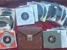 Elvis Presley-The First 28 2-29 Rare RCA 1956 45 RPM set ALL RCA w/ Leather Case