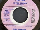 Eddie Simpson Lovin' Season / Big Black Funky Slave Rare Promo Duke Soul Funk 45
