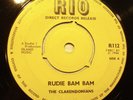 Ska 45  CLARENDONIANS Rudy Bam Bam & Be Bop Boy. RIO R112 1966 v. clean & tidy.