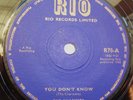 Ska 45  THE CHARMERS You Don't Know. CORNELL & ROY Sweetest Girl on Rio R78 1966