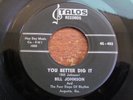 Black rocker, Bill Johnson & The Four Steps of Rhythm, You Better Dig it, Talos