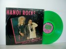 HANOI ROCKS Back To Mystery City PROMO GREEN VINYL LP 1989 GEFFEN GHS 24265