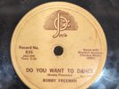 78 RPM Do You Want To Dance Big Fat Woman Bobby Freeman Josie 835 R&R