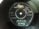 THE BEATLES 45 R 5015 BLACK PARLOPHONE FROM ME TO YOU rare SINGLE INDIA VG+