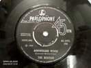 THE BEATLES NORWEGIAN WOOD/DRIVE MY CAR RARE PARLOPHONE SINGLE INDIA 1966 VG+