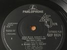 Beatles Hard Days Night (album)EP Southall/Virgin Indented Solid Final Vinyl RAR