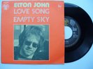 1971 Elton John LOVE SONG / EMPTY SKY DJM 17588 Very Rare Single FRANCE VGC