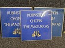 Rubinstein Chopin The Mazurkas Vol 1 - 3 RCA Victor Dynagroove SB 6702 - 6704
