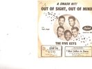 FIVE KEYS-INSANELY RARE-ONE-SIDED INSERT + 45--(OUT OF SIGHT, OUT OF MIND)--PS--