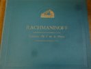 RACHMANINOFF piano concerto no 2 - STOKOWSKI  / DISQUE GRAMOPHONE DB 1333/7