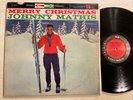 Johnny Mathis Merry Christmas LP Columbia 6 Eye Stereo Holiday Classic EX
