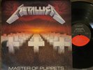 METALLICA Master of Puppets - 1986 1st Press Elektra LP w/ Inner - VG PLAYS NM