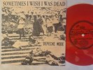 DEPECHE MODE - SOMETIMES I WISH I WAS DEAD 1981 FLEXIPOP LABEL RED  FLEXI