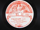 78 RPM Fonotipia Falstaff Stabile Guerrieri Verdi 74916/17 5388/89 30 cm