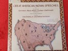 1976 CAEDMON TC2082 GREAT AMERICAN INDIAN SPEECHES Vol 1 • 2 Record Set 2 LPs