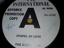 VG+ UK PYE INT DEMO 45 - THE DIXIE CUPS - CHAPEL OF LOVE