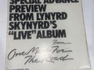Lynyrd  Skynyrd Live One More For The Road Advance Preview White Label Promo