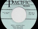 The Monzas Hey I Know You Northern Soul Carolina Beach Pacific HEAR IT