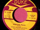CHUCK EDWARDS - Morning Train / Warm My Heart - clean promo 45 rpm - Duke 174
