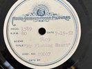 NAT KING COLE MY FLAMING HEART MGM 1952 PROMO 80 RPM