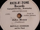 Country 78 Rpm Buffalo Johnson Special Release John Henry Nine Pound Hammer
